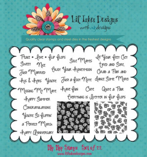 our brand new flip flop set features 2 dies die 1 contains the flip ...