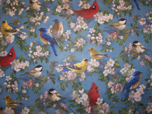 Fabric with Birds