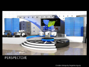 Stage Design & decoration for the show Talkshow on one TV station