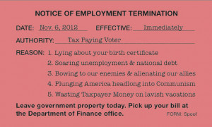 Notice of Termination Pink Slip