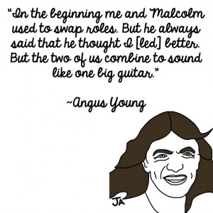 AC/DC's Angus Young Honors His Brother Malcolm, In Illustrated Form
