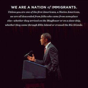 We are a nation of immigrants..