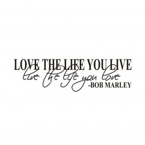 Bob Marley Zitat Wand Abziehbilder Dekor Liebe Leben Wörter Nizza ...