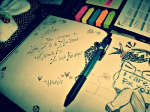 cute, drawing, letter, my personal stuff, quote, text