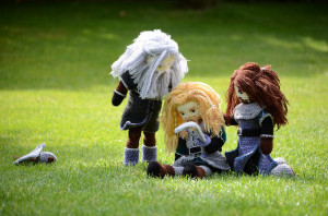 Knitted dolls by a fan of the dwarfs Fili, Kili & Balin form The ...