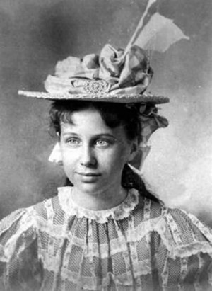 Bess Wallace Truman as a young girl.
