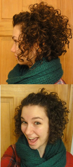 Cute Hairdo for Short, Curly Hair: pin back the top part of your hair ...