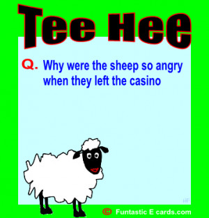 FUN*tastic e cards.com - sheep joke animation about gamblers