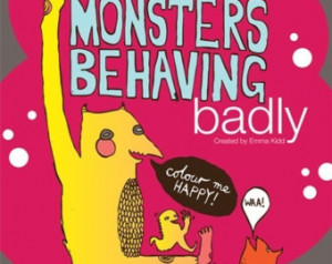Monsters Behaving Badly Illustrated Interactive Colouring Book ...
