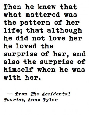 Anne Tyler, excerpt from The Accidental Tourist