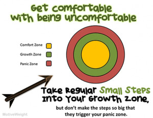 Get comfortable with being uncomfortable