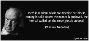 ... the interval walled up, the curve grossly stepped. - Vladimir Nabokov