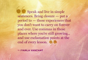 Iyanla Vanzant quote #lessons