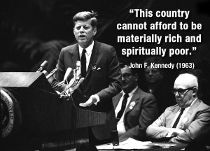 President John F. Kennedy addresses delegates to the AFL-CIO ...