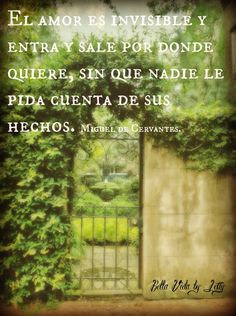 ... cuenta de sus hechos. Miguel de Cervantes #dichos #frases de #amor