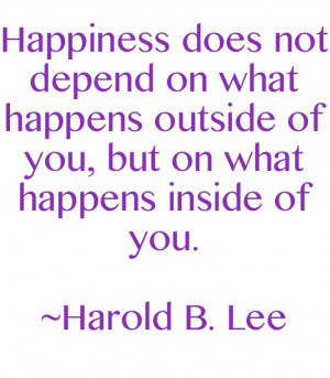 Harold B. Lee quote