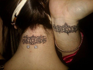 matching tattoo 40 awe matching tattoos for couples quotes matching ...