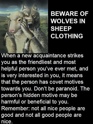 Beware of Wolves in Sheep Clothing