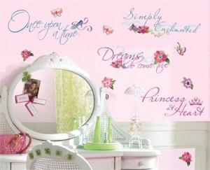 ... save! Disney Princess Quotes Peel & Stick Wall Decal #rosenberryrooms