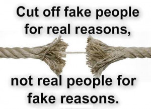 Cut Off Fake People