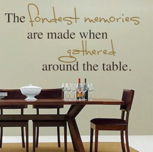 The Fondest Memories Vinyl Wall Quote (product ID: 43f)