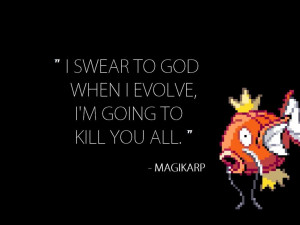 Magikarp Pokemon fish quotes wallpaper