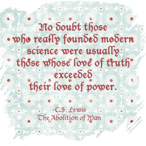 31 Days of C.S. Lewis Quotes: Day 23, Modern Science