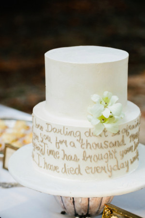 Wedding Cakes with Words