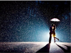 in rain quotation and saying couple hugging in rain quotes