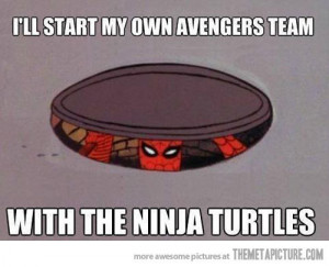 funny Spiderman meme ninja turtles