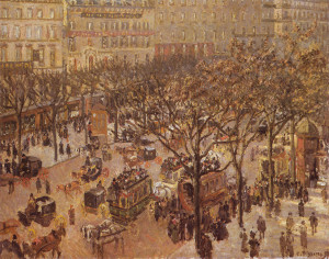 Pissarro, Camille | Boulevard des Italiens, Paris, Morning, Sunlight