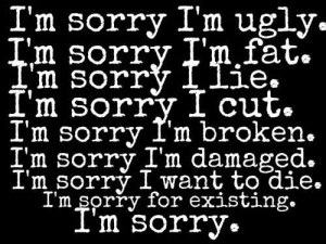 Sorry I’m Ugly I’m Sorry I’m Fat I’m Sorry I Lie