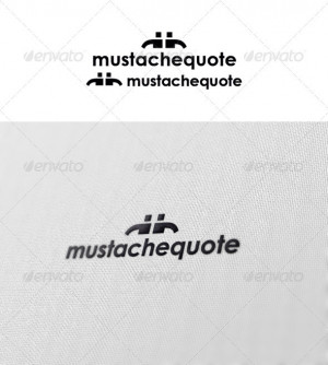 Mustachequote – is a simple logo template suitable for radios ...