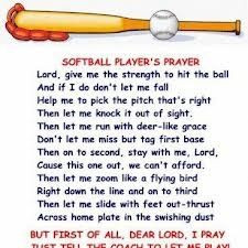 softball quote photos | softball # prayer # softball player prayer ...