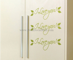 Love You Mini Quote Wall Decals