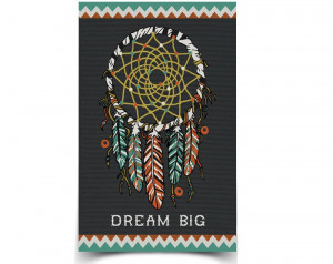 Dream, Feathers, Poster, Quote Art, Native American, Southwest, Dream ...