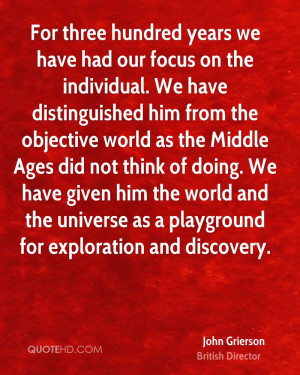 ... world and the universe as a playground for exploration and discovery