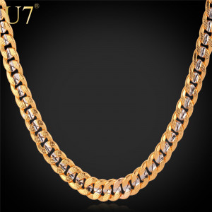 Gold Plated Men Jewelry Wholesale 2015 New Trendy 55 CM Cuban Link