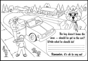 Coloring Pages About Stranger Safety