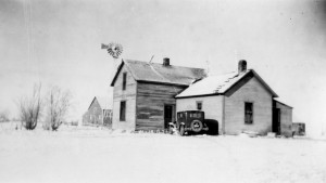 Plains Farmstead In Winter, 1920s.