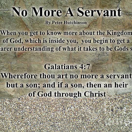 Bible Verse Pictures - No More A Servant