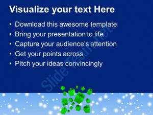 christmas message clip art falling gift boxes powerpoint templates ppt ...