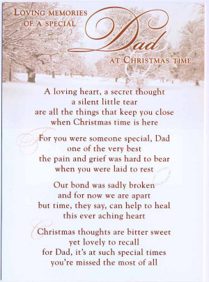 Loving Memories of a special Dad at Christmas time