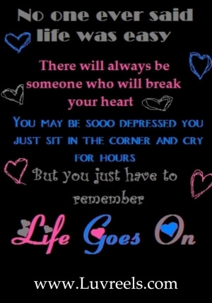Quotes About Love For You: Love Goes On Depressed You Just Sit ...