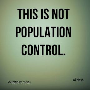 This is not population control.