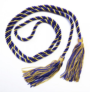 gold purple graduation recognition cords