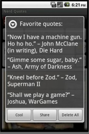 View bigger - Movie Nerd Quotes for Android screenshot