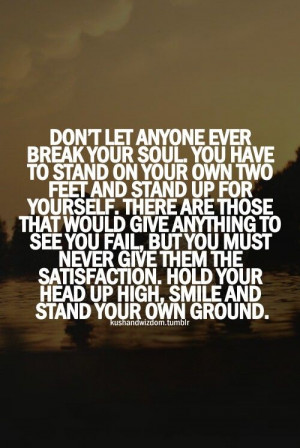 Stand your ground...