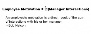 Bob Nelson Quote - An employee motivation--his or her manager 20140718