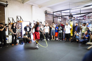 FLOYD MAYWEATHER AND MAYWEATHER PROMOTIONS FIGHTERS MEDIA WORKOUT ...